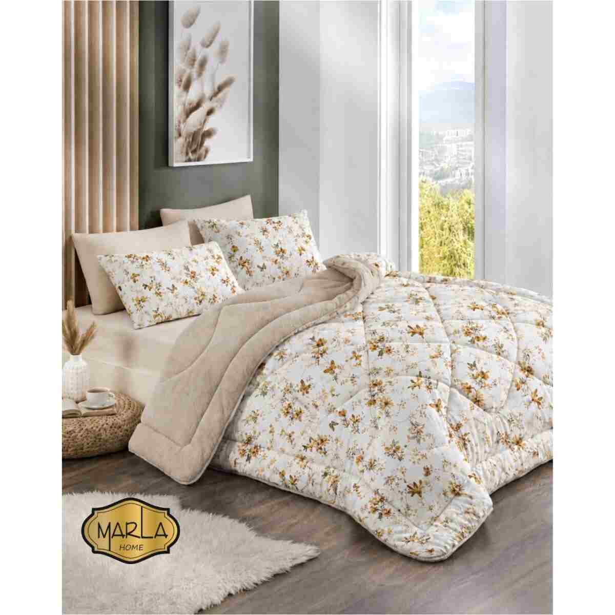 MARLA HOME Çift Kişilik Welsoft Yorgan Uyku Seti | Lastikli Çarşaflı | Bahar - Görsel 7