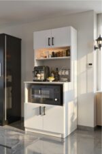 Moonlife Mobilya Peras 2 Kapaklı Çok Amaçlı Kahve Köşesi Dolabı - Görsel 10