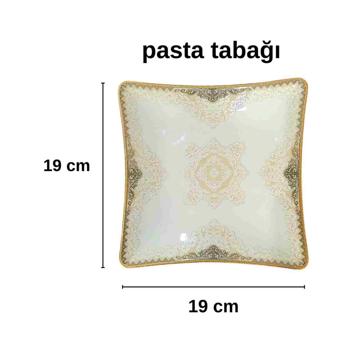 Pars 24 Parça 6 Kişilik Porselen Gold Detaylı Yemek Takımı - Görsel 3