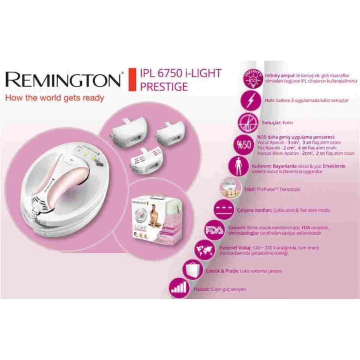 Remington Ipl 6750 Epilasyon Aleti 150.000 Atım Lazer Cihazı - Görsel 7