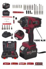 DAFLONG 21V PROFESYONEL 15 PİLLİ KÖMÜRSÜZ 1/2 1600NM TORKLU SOMUN SIKMA MAKİNASI -DFL-37E - Görsel 7