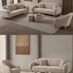 EDSY HOME Regnum Koltuk Takımı 3+3+1 Taş Renk