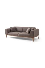 EDSY HOME Rebull 3+3+1+1 Koltuk Takımı Kahverengi - Görsel 3