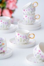 ACAR Lidya 6 Kişilik Kahve Fincanı Takımı - 90 ml - Görsel 3