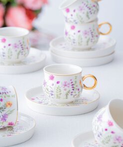 ACAR Lidya 6 Kişilik Kahve Fincanı Takımı - 90 ml - Görsel 3