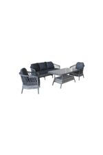 MONALİN HOME GARDEN Monalin Mobilya Miami 5 Kişilik(3-1-1-MASA) Rattan Örgü Bahçe Mobilyası - Görsel 6