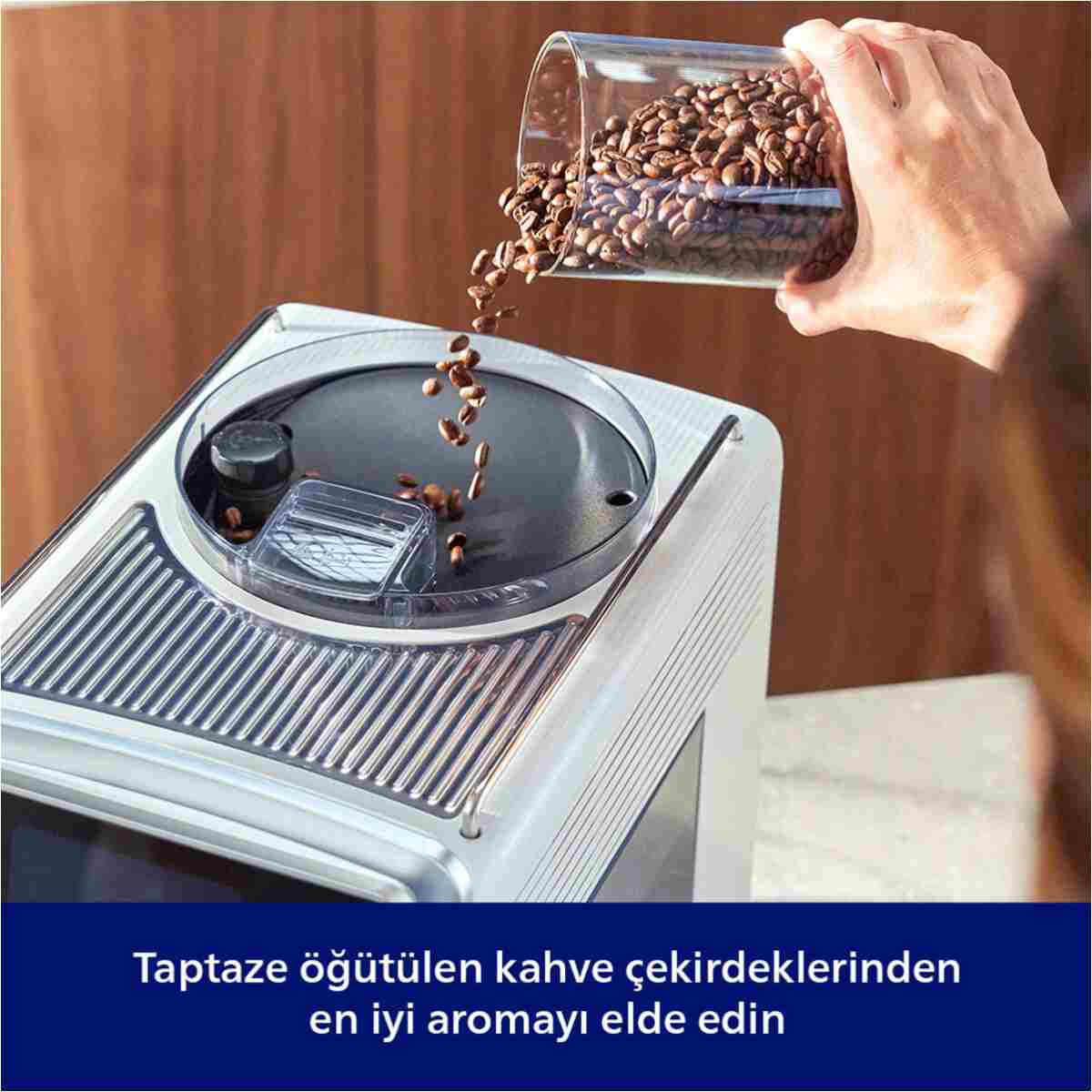 Philips 8000 Serisi Café Aromis Kahve Makinesi, Evde Kafe Kalitesi, 54 farklı içeçek, EP8757/20 - Görsel 5