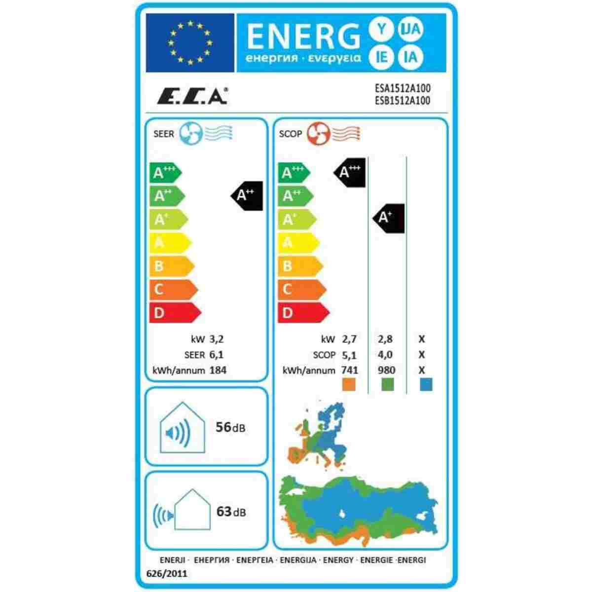 Eca (Montaj Dahil) Spylos Pro 12.000 Btu A++ Dc İnverter Klima - Görsel 12