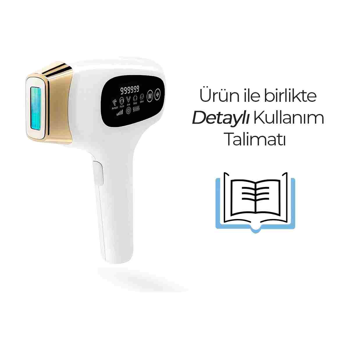 MOEN 999.999 Atım Buz Başlıklı IPL Lazer – Acısız, Hızlı ve Kalıcı Epilasyon - Görsel 10