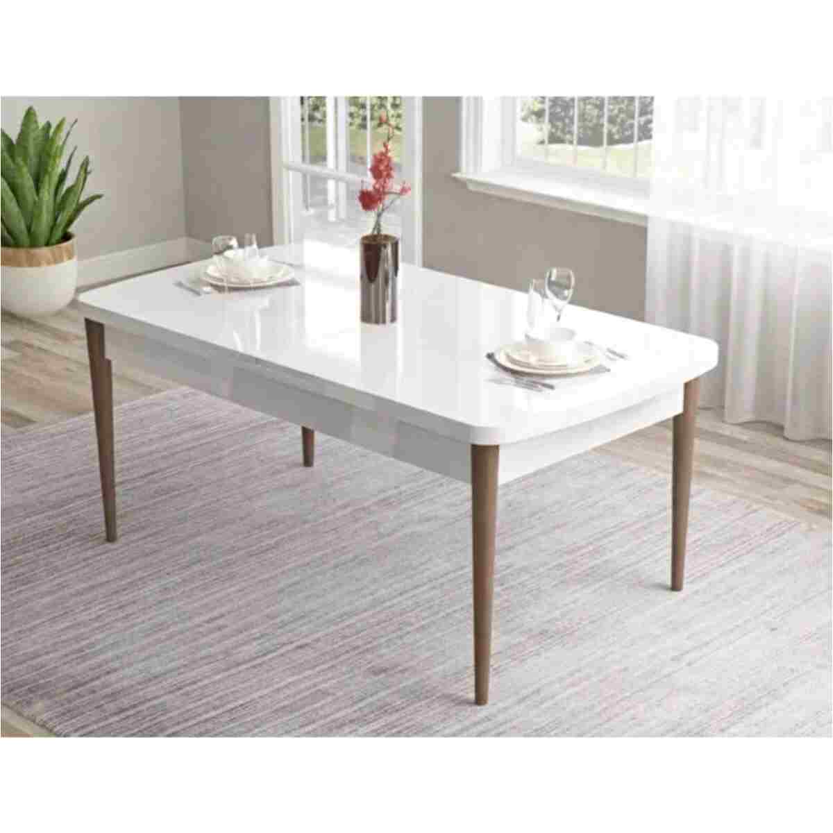 MEDA CONCEPT 80x130(KAPALI) 80x170(AÇIK) Yemek Odası Takımı Mutfak Masası Takımı Yemek Masası 6 Kişilik - Görsel 2