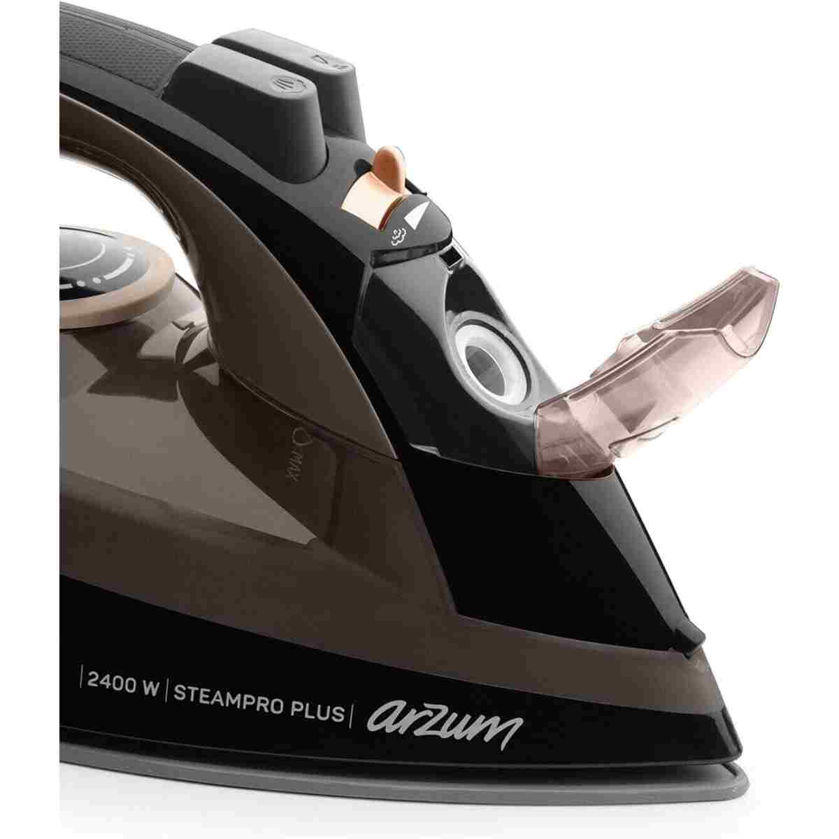 Arzum AR6030 SteamPro Plus Buharlı Ütü 2400W, Seramik Taban, 175 gr/min Şok Buhar, Kahverengi - Görsel 13