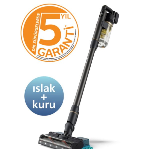 Philips 7000 Serisi Aqua 25.2 V Kablosuz Dik Süpürge, PowerCyclone 12, 80 dk'ya Kadar Şarj, XC7057/01