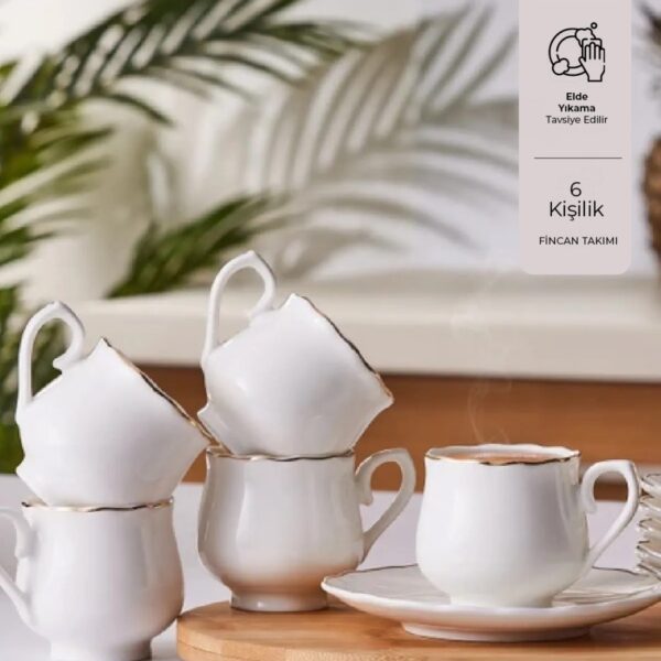 Emsan Beykoz 6 Kişilik Kahve Fincanı Takımı 90 ml