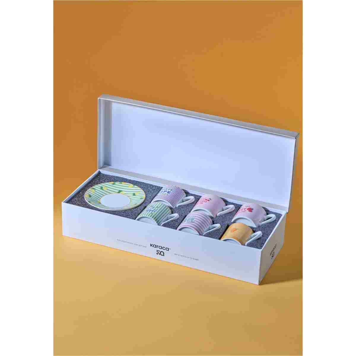 Karaca Fruitee 6 Kişilik Kahve Fincan Takımı 90 Ml - Görsel 9