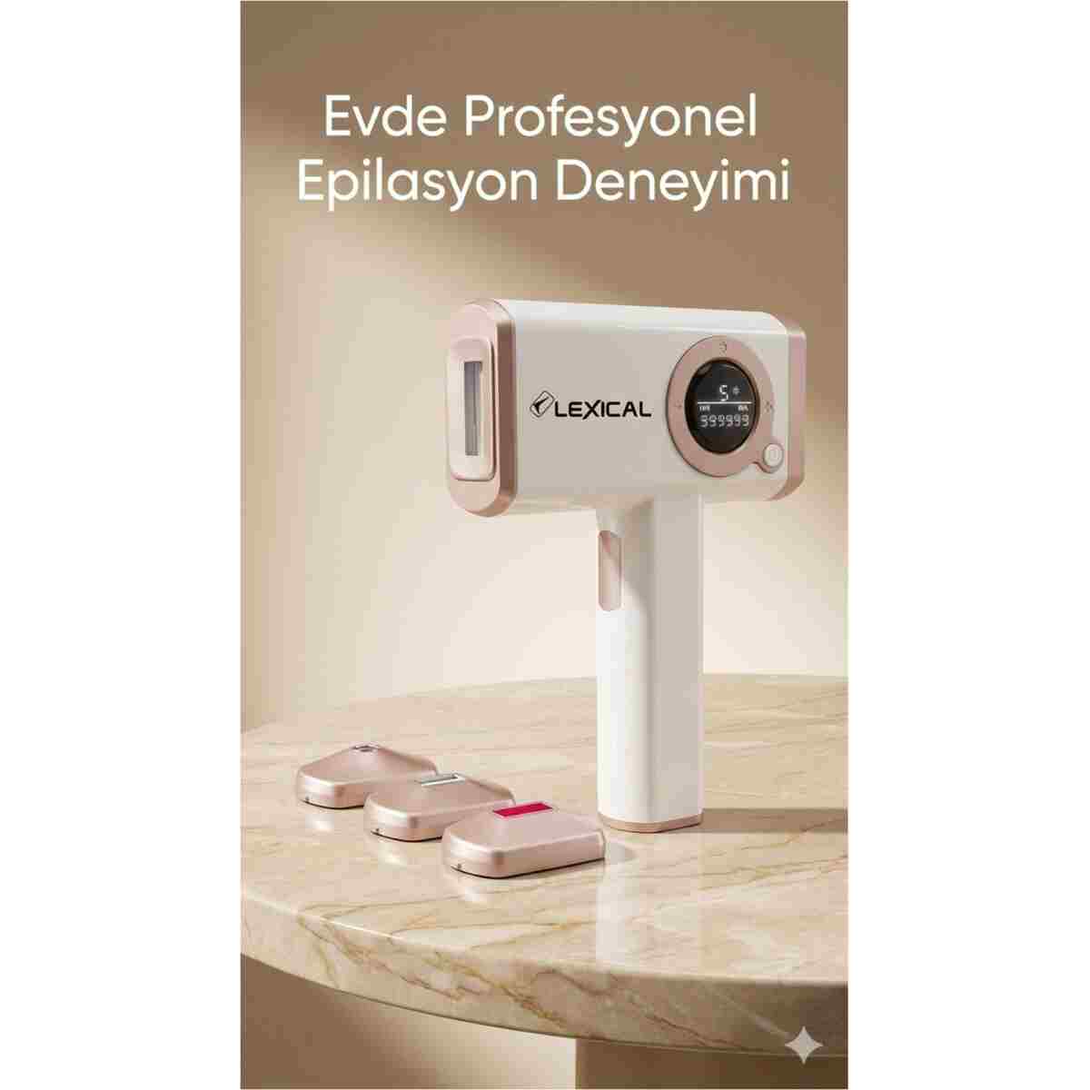 Lexical Lazer Epilasyon Cihazı Pro Ice IPL - 1.000.000 Atım - Buz Başlıklı Soğutma Teknolojisi - Görsel 14