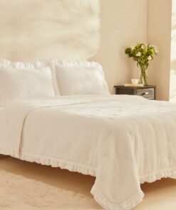 Karaca Home Perios Çift Kişilik Fırfırlı Spring Comfort/uyku Seti Beyaz