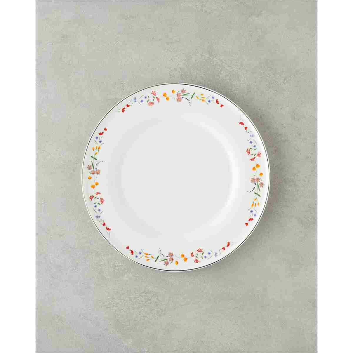 English Home Floral Symphony Bone Porselen Yemek Takımı 24 Parça 6 Kişilik Renkli - Görsel 4