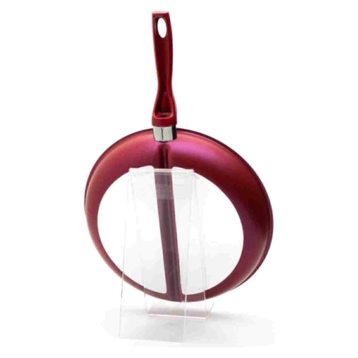 papilla Redio 30 Cm Cingöz Çift Bölmeli Tava, Kırmızı - Görsel 5