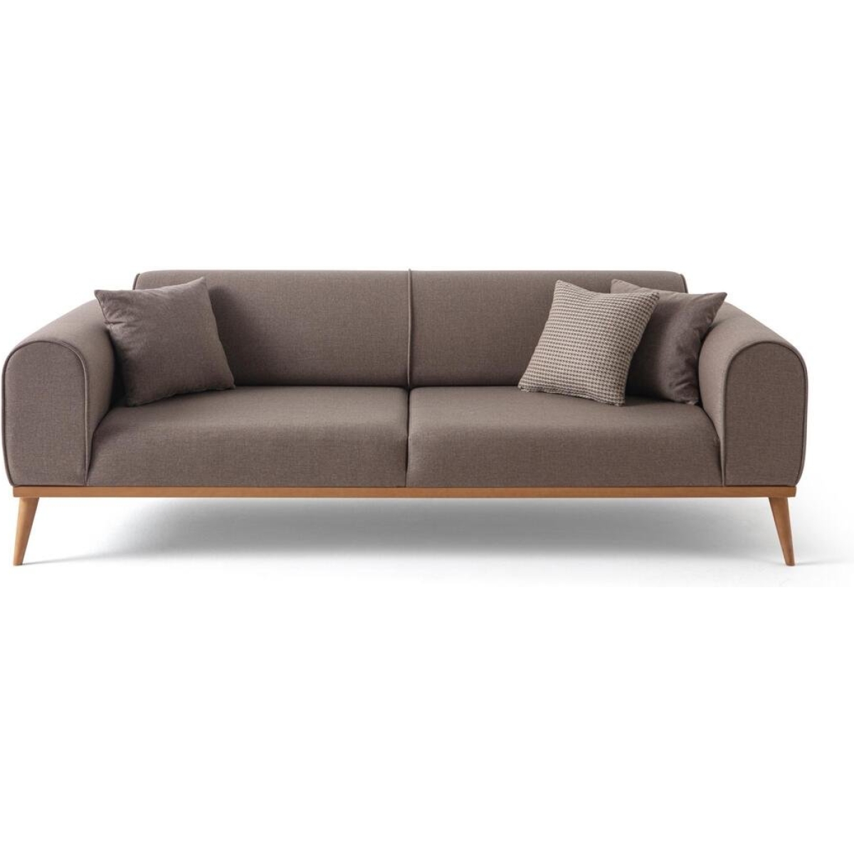 EDSY HOME Rebull 3+1 Koltuk Takımı Kahverengi + Sütlü Kahve - Görsel 5