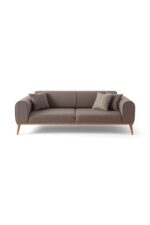 EDSY HOME Rebull 3+1 Koltuk Takımı Kahverengi + Sütlü Kahve - Görsel 5