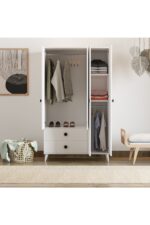 İMBAŞ Opal 3 Kapaklı 2 Çekmeceli Gardırop - Görsel 9