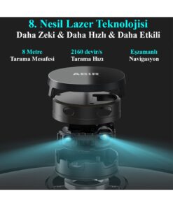 Alternative view of Abir X8 Lidar 4000pa Robot Süpürge & Paspas