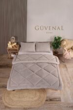Güvenal Elite Wellsoft Çift Kişilik Çift Taraflı Yastık Kılıflı Lüx Yorgan Seti | Yorgan | Uyku Seti | Çeyiz - Görsel 5