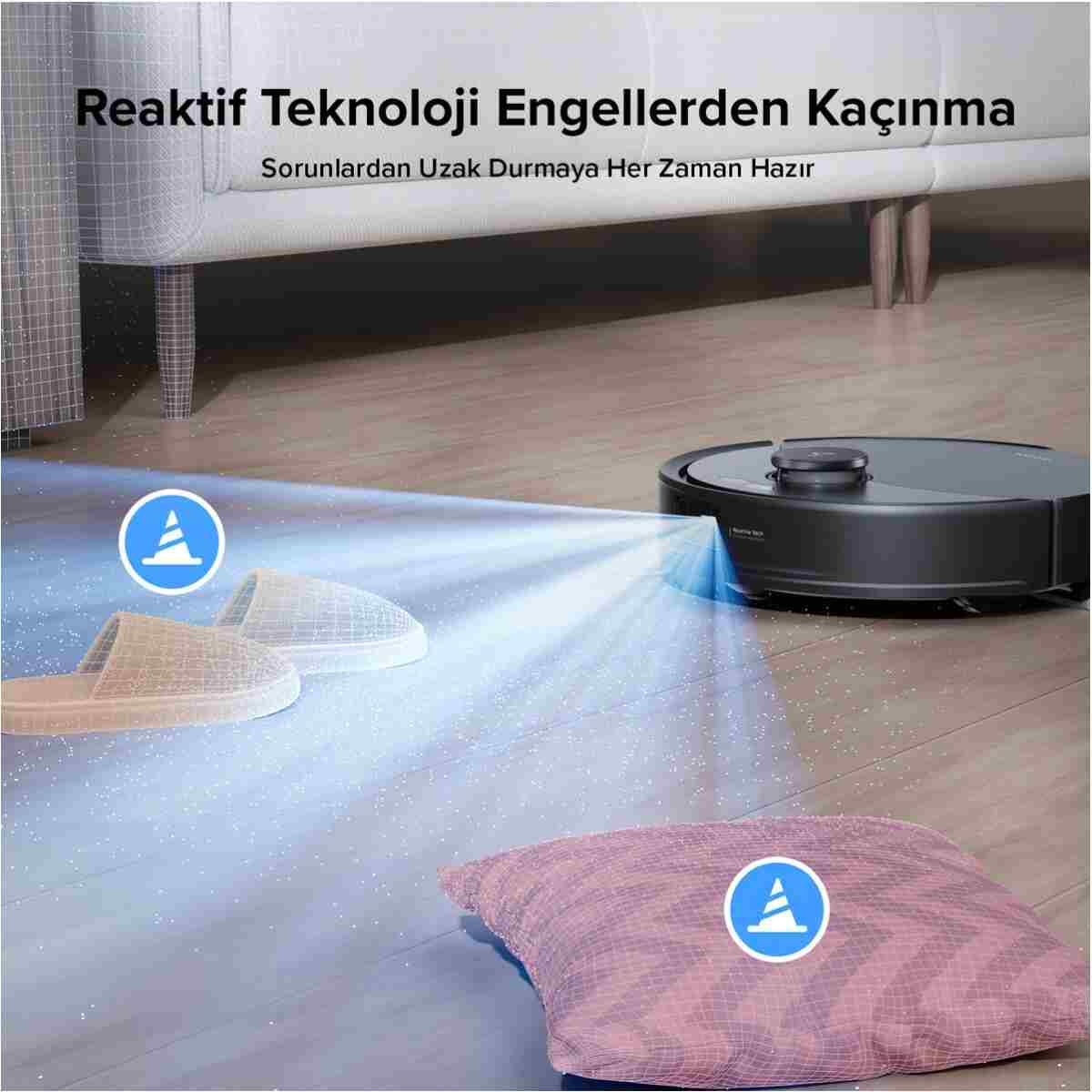 Roborock Q8 Max Pro Plus Akıllı Robot Süpürge Siyah - Görsel 14