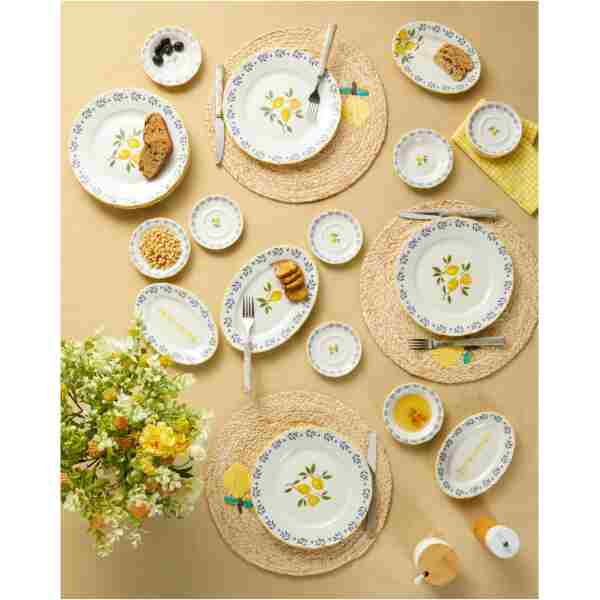 English Home Lemony Porselen Kahvaltı Takımı 20 Parça 6 Kişilik Sarı