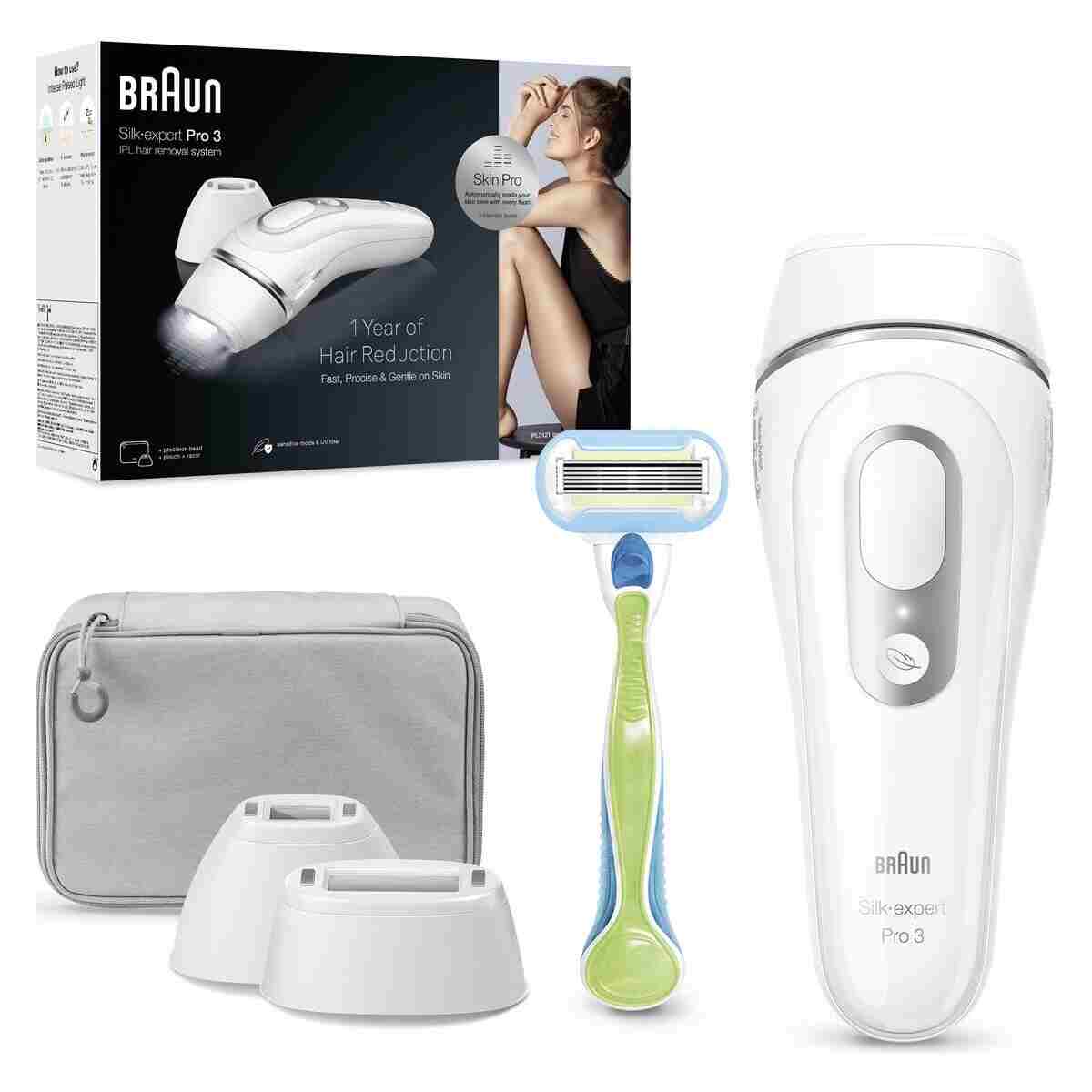 Braun IPL Silk·expert Pro 3, Evde Lazerle Tüy Alma, Çanta, Gillette Venus, 2 Başlık, PL3122 - Görsel 15