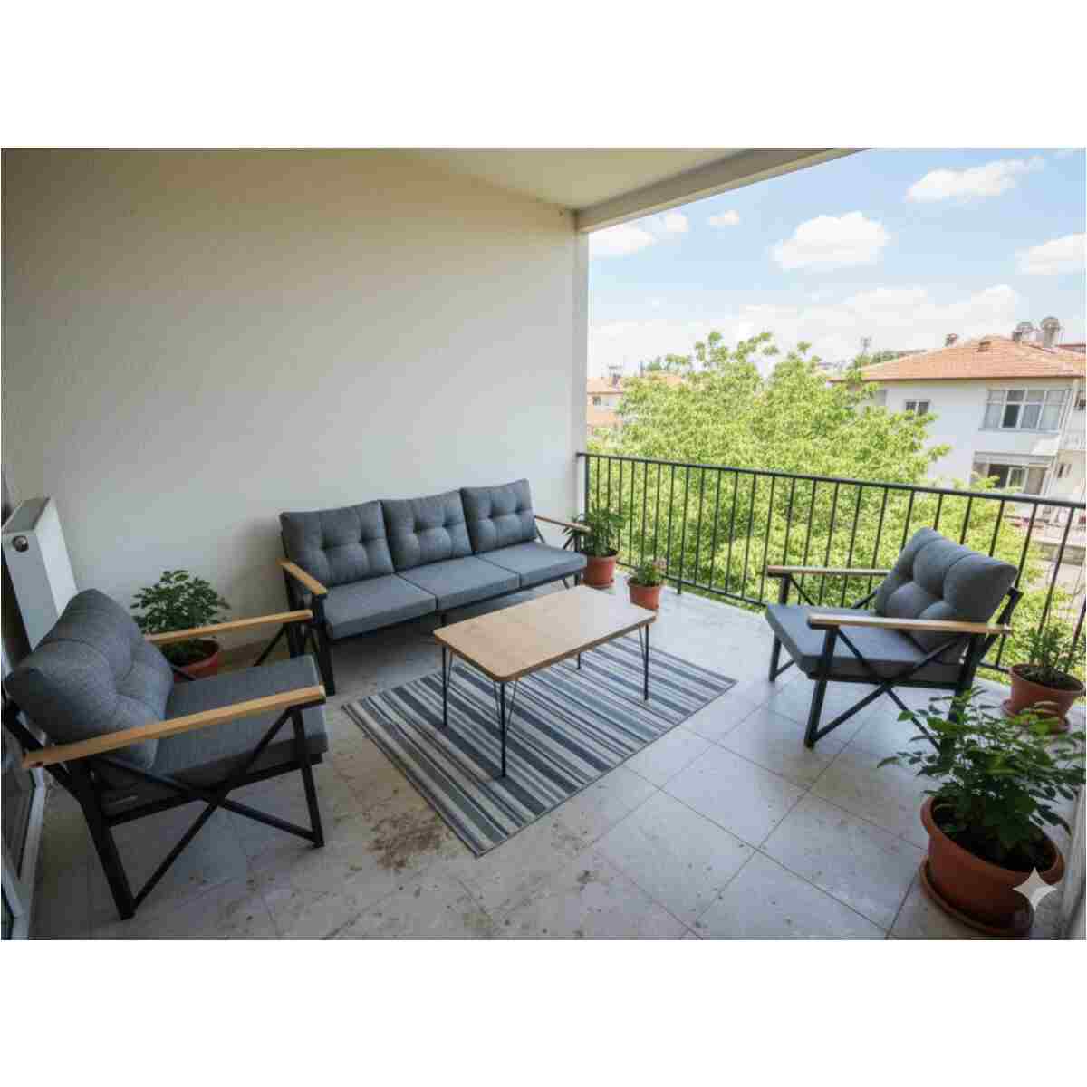 GÜL KONSEPT 3-1-1 MASALI(ORTA GRİ) BAHÇE VE BALKON TAKIMLARI - Görsel 11