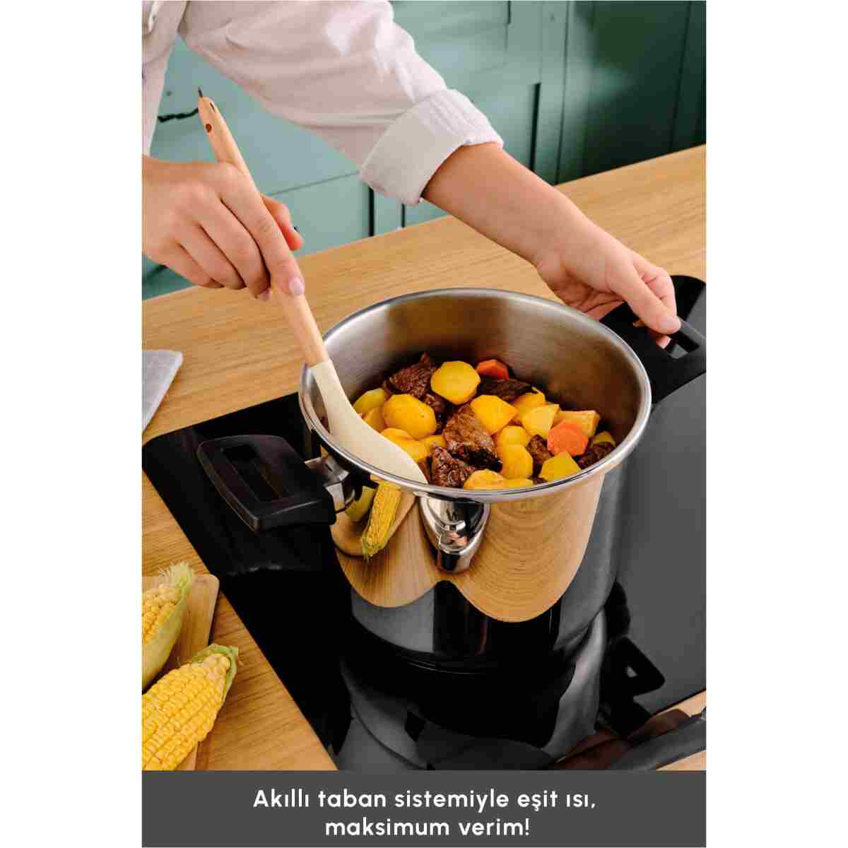 Karaca Perfect Gray Indüksiyon Tabanlı Düdüklü Tencere Seti 4+6 Litre - Görsel 10