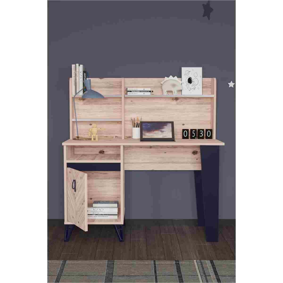 Modalife Çocuk Odası Takımı Karyola+Başlık&Gardırop&Çalışma Masası - Atlantik Çam - Görsel 5