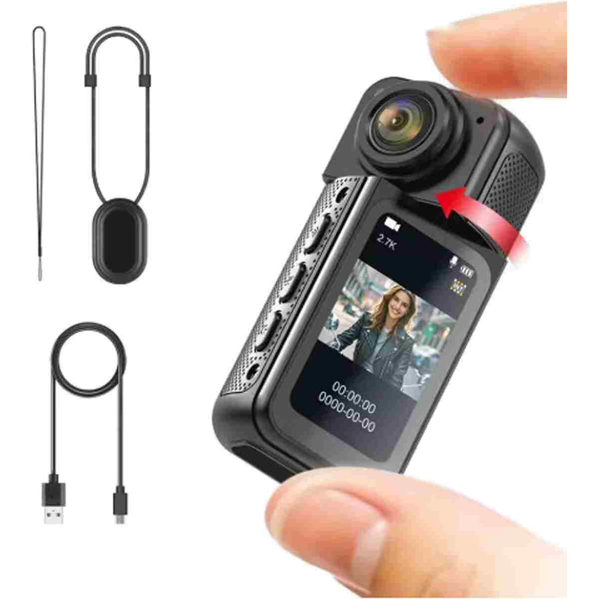 markentegra VİVOPACK S70 Mıknatıslı Yaka Kamerası Hd Kalite, 30 Fps, Kolay Bağlantı, Boyun Askısı 2.7K - Görsel 3