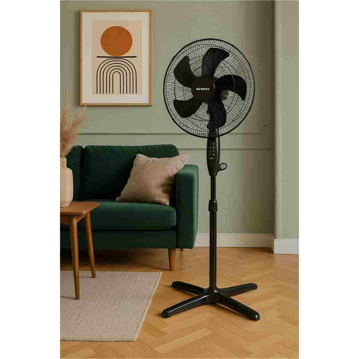 KUMTEL KTF-325 Siyah Vantilatör 16'' (5P) - Görsel 3