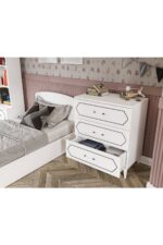 WENCE Hayal Modern Genç Odası Takımı Beyaz 4 Parçalı ve Tamamı 1. Kalite Mdf - Görsel 11