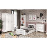 WENCE Hayal Modern Genç Odası Takımı Beyaz 4 Parçalı ve Tamamı 1. Kalite Mdf