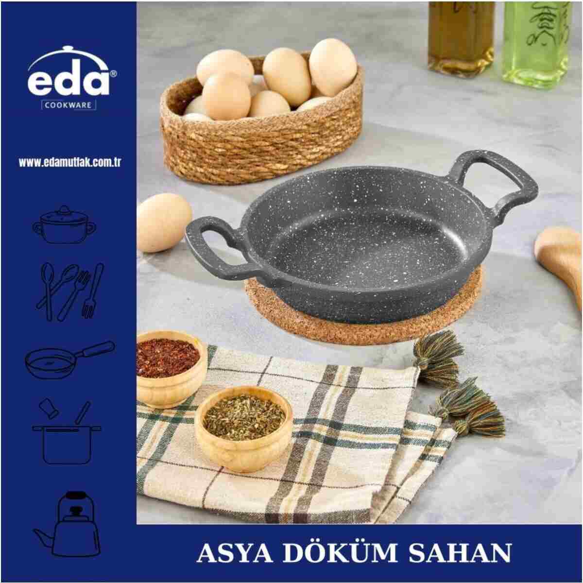 Eda 16 Cm Döküm Granit Asya Sahan - Görsel 8