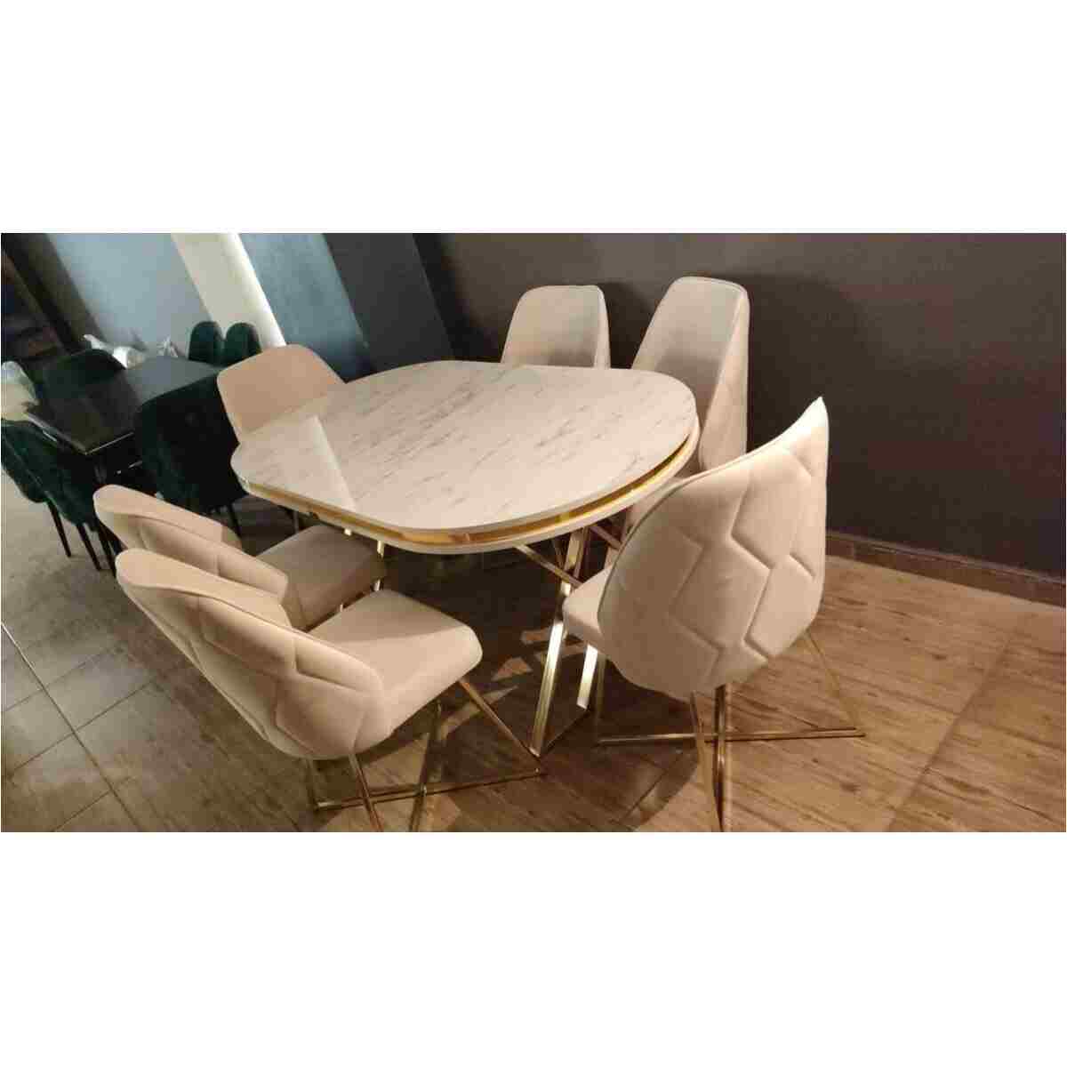 ÜNALMIŞ Mutfak Yemek Masa Sandalye Takımı Lüx Quality 90x170 (1MASA-6SANDALYE) - Görsel 4