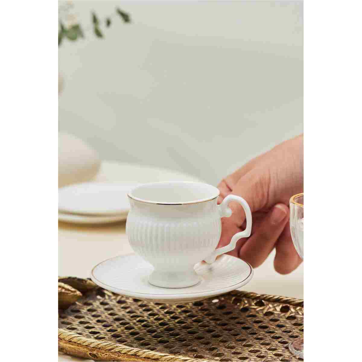 Karaca Malta 6 Kişilik Kahve Fincan Takımı 100 ml - Görsel 5