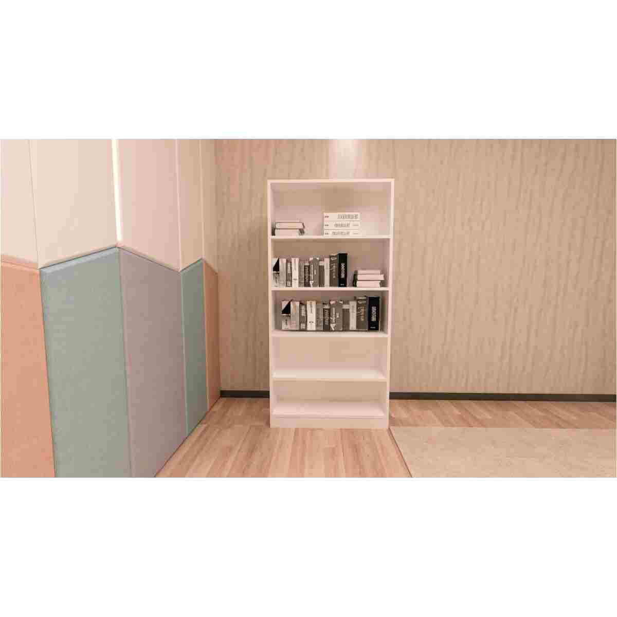 Ninnimo 4 Parçalı Beyaz Mdf Yaşam Genç Odası Takımı (karyola 90x190, Gardırop, Kitaplık Ve Çalışma Masası) - Görsel 15