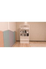 Ninnimo 4 Parçalı Beyaz Mdf Yaşam Genç Odası Takımı (karyola 90x190, Gardırop, Kitaplık Ve Çalışma Masası) - Görsel 15