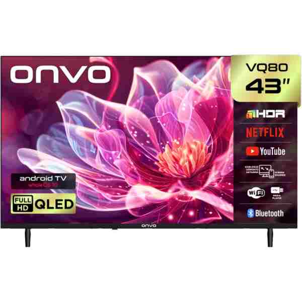ONVO 43VQ80F2FA 43'' 109 Ekran Uydu Alıcılı Full HD WhaleOS 10 QLED TV