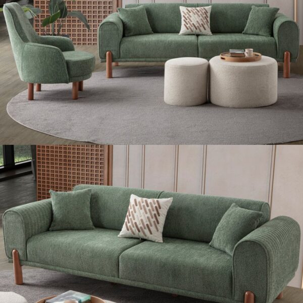 EDSY HOME Armoni 3+1 Koltuk Takımı Yeşil