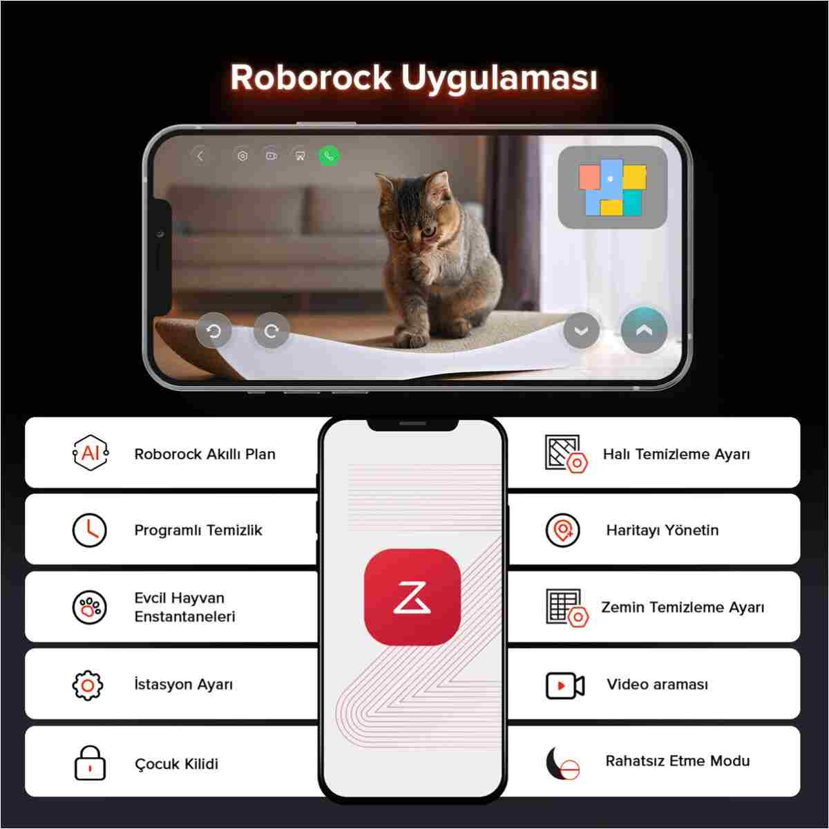 Roborock Saros 10R Akıllı Robot Süpürge - Görsel 15