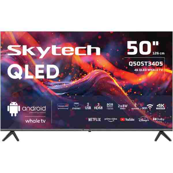 Skytech Q50ST3405 4K Ultra HD 50 127 Ekran Uydu Alıcılı Smart QLED TV