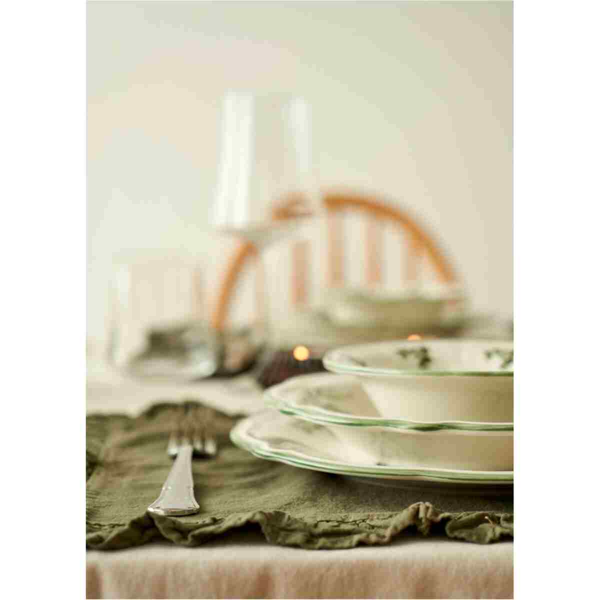 Bella Maison Julia Stoneware 24 Parça 6 Kişilik Yemek Takımı Yeşil - Görsel 12