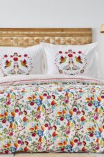 Karaca Home Parlin Fuşya %100 Pamuk Çift Kişilik Nevresim Takımı - Görsel 3