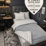 Violacasa Tek Kişilik Welsoft Pufidik Uyku Seti (Lastikli Çarşaflı) Beyaz Kare