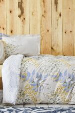 Karaca Home Clarinda Hardal %100 Pamuk Çift Kişilik Lastik Çarşaflı Nevresim Takımı - Görsel 6